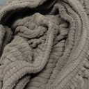 Couch Cushion Covers, Comfort Soft Magic Sofa Covers Washable Stretch Resistant Slipcovers for Sectional and L Shaped Seats Furniture Protectors for Pets (3 Seaters+1 Chaise, Brown)