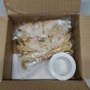 24Pcs Christmas Bows 5 x 7 Inch Velvet Bows for Christmas Tree 3/8 Inch Wide Christmas Tree Bows Vintage Velvet Ribbon (Khaki)