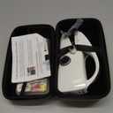 Handheld Sewing Machine Heavy Duty, with Blue Leather Storage Case and 110-Piece Sewing Kit, Mini Portable, Ideal for Adults & Beginners, Complete Set of Quick Home Clothing Repair Tools, Good Gift