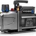 VIVOHOME 1 HP 9.6 CFM 2 Stage A2L HVAC Vacuum Pump, Sparkless Motor for R32 R1234yf R454B R134a R22 R410a Systems, Auto AC Vacuum Pump for Air Conditioner Resin Degassing with Oil Bottle