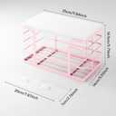 Small Grocery Bag Holder,Wall Mount Trash Bag Holder Dispenser with Bamboo Top,Suitable for Garbage Bags of 100 Rolls under 13 Gallons,Pink