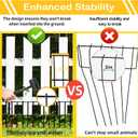 Animal Barrier Fence, 10 Pcs Upgrade 1.26 in Gap Decorative Fences No Dig Fence for Rabbits and Dog Ground Defense, Rustproof Metal Wire Garden Fence Border for Garden & Patio Landscaping