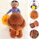 2 x ISMARTEN Cowboy Rider Dog Costume for Dogs Outfit Knight Style with Hat Pet Costume for Halloween Day (X-Large)