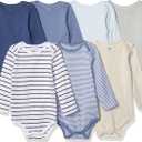 Hudson Baby Unisex Baby Cotton Bodysuits 9-12 Months, Boy Basic