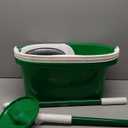 Libman Tornado Spin Mop System and 1 Refill, Mop and Bucket with Wringer Set for Hardwood Floor Cleaning, 2 Total Heads Included