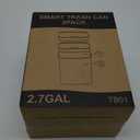 2 Pack 2.7 Gal Bathroom Trash Can with Lid, Automatic Trash Can Small Smart Garbage Can Touchless, Slim Motion Sensor Waterproof Plastic Trash Bins for Bedroom Office Kitchen Toilet (White)