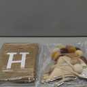 Burlap Happy Birthday Banner with Pennant Banner Flags for Birthdays Decorations, Brown Burlap Happy Birthday Signs Bunting for Men Women Boys Girls kids Neutral Celebration Party Backdrops