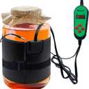 Upgraded Premium Kombucha Heating Wrap, Digital Temperature Control, Timing Function, Fits 1 to 3 Gallon Fermenter Vessels