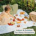 Nook Theory 4 Pack Reusable Bamboo Plates - Non-Toxic Toddler and Kids Plate, Dishwasher Safe, Not Microwavable Dinnerware (Celebration 8")