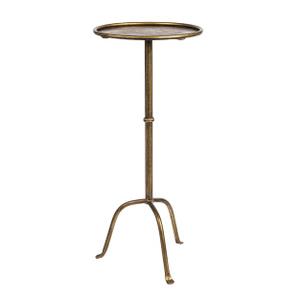 Storied Home Metal Martini Cocktail Accent Table