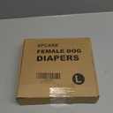 XPCARE Reusable Dog Diapers - 4 Packs Absorbent, Leak-Proof for Female Dogs (Large) Pattern - animals and fruits