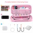 Younik Switch 2 Accessories Bundle, 15 in 1 Pink Switch 2 Accessories Kit for Girls Include Carrying Case, Shoulder Strap, Wrist Strap & Stickers, Protective Case for Switch Console & J-Con