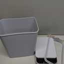 Smart Touchless Bathroom Trash Can 2.2 Gallon Automatic Motion Sensor Rubbish Can with Lid Electric Narrow Small Garbage Bin for Kitchen, Office, Toilet, Bedroom (Grey)