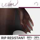 WiliW 2 Pairs Ultra Strong Tights for Women 10D Rip Resistant Sheer Pantyhose High Waist Control Top Tights (M)