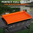 Silicone Griddle Cover for Blackstone - Full Protection Waterproof Griddle Top Cover All Year Round Protective Mat for Black Stone Accessories (36" Orange)