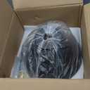 Modern Plug in Pendant Light,Haning Light with 16.4ft Cord, On/Off Switch,Hanging Light with Plug in,Solid Wood,Matte Black