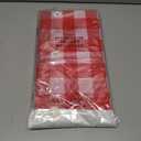 6 Pack Red and White Checkered Tablecloth, 54 X 108 Inch Plastic Red Gingham Table Cloth Disposable Spring Picnic Tablecloth Waterproof Red Checkered Table Cover for BBQ Picnic Barbecue Birthday Party