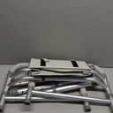 Toilet Safety Rails for Seniors - Adjustable Height & Width Toilet Safety Frame with Storage Pouch & Night Light, Heavy Duty 300LB Foldable Bathroom Handles for Elderly, Disabled Fits All Toilets