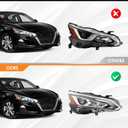 Passenger Side Headlight Assembly Compatible with Altima 2019-2022 Headlamp w/Projector DRL 260106CA5B 260106CA0A (Right)