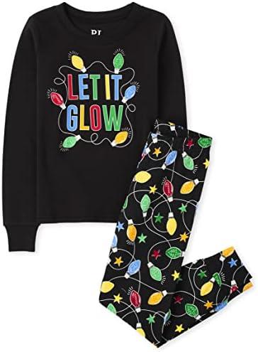 The Children's Place unisex-baby Family Matching, Christmas and Holiday Pajama Sets, Cotton, 14