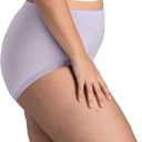 Fruit of the Loom Women's Breathable Underwear (Regular & Plus Size), Plus Size Brief - Cooling Stripes - 6 Pack Assorted Colors, 12
