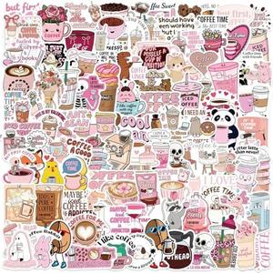 100PCS  Stickers Pink Aesthetic Stickers Pack Cute for Teens Adults Sticker for Laptop Vinyl Waterproof Sticker Aesthetic Decals  Pack Of 4 Mix Of Stickers