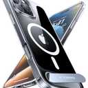 TORRAS Strong Magnetic & Seamless Stand for iPhone 16 Pro Case Clear, Fit for MagSafe, Never Yellow, 4X Military Grade Drop Tested Kickstand Protective Phone Case for iPhone 16 Pro 6.3", Clear