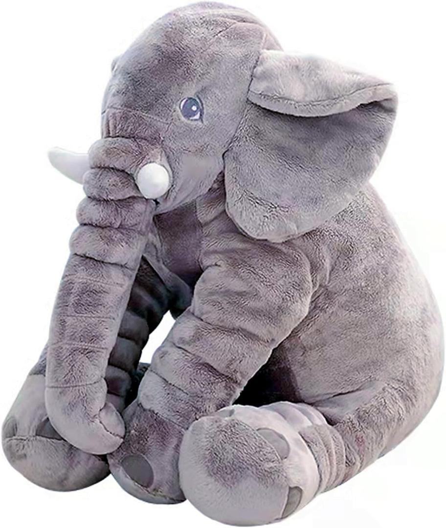Ryttir 24 Inch Fuzzy Large Elephant Stuffed Animal, Soft Stuffed Elephants Plush Toy Cuddly Bedroom, Funny Elephant Gifts for Women Girls Boys