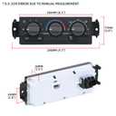 Front Climate Control Module Panel for GMC Sierra Chevy Silverado 1999-2002 599-266/15054697/ 15753264/19244873/ 9361355 Heater A/C Control Switch Air Conditioning Climate Control Module