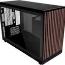 Lian Li A3-26.3L Micro Form Factor Chassis - Wood Front & Side Tempered Glass Panel - Supports 360mm AIO-Modularity Design for M-ATX, ITX Motherboard-DAN Cases Collaboration - Black (A3X-WDG)