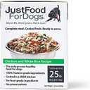 JustFoodForDogs, Pantry Fresh Chicken and White Rice Dog Food Tetra Pack, 12.5 oz BB Date 13/01/2027