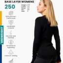 Merino.tech Merino Wool Base Layer Women - 100% Merino Wool Heavyweight, Midweight, Lite Long Sleeve Thermal Shirt, Large