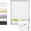 Tonature No Drill Cellular Shades for Indoor Windows, Thermal Insulating & Noise Reducing Honeycomb Blinds, Cordless Free Stop Blinds Light Filtering, White,71" W x 64" H