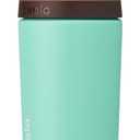 Owala Kids Flip Insulated Stainless-Steel Water Bottle with Straw and Locking Lid, 14-Ounce, Brown/Teal (Mint Chocolate Chip)