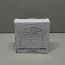 PETTOM Slow Feeder Cat Bowl with Stand, Ceramic Slow Eating Cat Bowl with Higher Edges Elevated Cats Food Bowls for Dry and Wet Food Anti-Vomiting Puzzle Feeder for Healthy Eating Diet (Milky White)