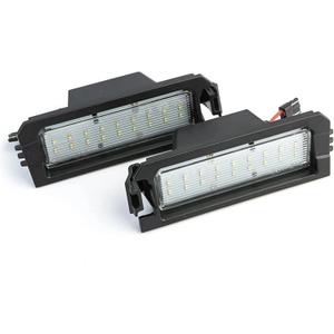 2Pcs Rear License Plate Light Lamp Assembly for Hyundai Elantra 18-22 Veloster 19-22 Venue 20-22 Sonata 18-21 for Kia K5 21-23 Rio 18-23 Niro 17-22 Cadenza 17-20 Replaces# 92501-F6000 92502-F6000