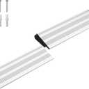 LIEKUMM 1 InchRise Aluminum Ramp, 4400lbs Capacity Door Threshold Ramp, Entrance Ramps for House, Suitable for Garage StepsRelatively Low Wheelchair Ramps, Silver