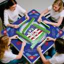 32.5 Inch American Mahjong Mat for Table, Non-Slip & Noise Reduction Gaming Mat with Drawstring Bag, Perfect for Poker, Board Games, Card Games, Tile Games, and Dominoes