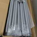 24 Pack 1-3/8'' Chain Link Fence Extension, 30'' Fence Extension Height, Galvanized Post Extender for Dogs and Privacy (Silver)