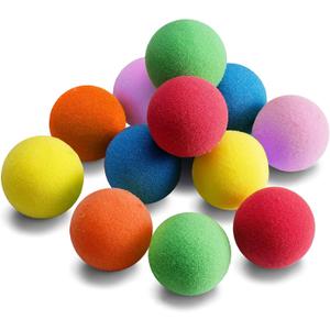 12 Pieces Soft Foam Balls Lightweight Mini Play Balls for Safe Indoor Toys Fun Vibrant Assorted Colors Orbs Unique Birthday Party Favors for Boys and Girls