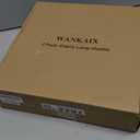 Set of 2 Empire Lamp Shades, 13 Inch Medium lampshades, Handcrafted Natural Linen Fabric lampshade, Assembly Required, Lamp shade for Table Lamp and Floor Light (11"x13"x10", Grey)