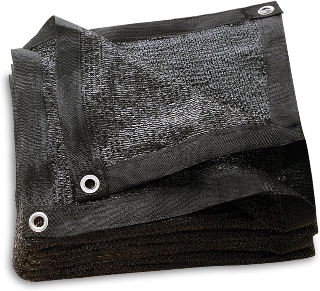 40% Garden Sunblock Shade Cloth, 6.5 x 10 FT Durable Taped Edge with Grommets UV Resistant Black Garden Shade Net for Plants, Greenhouse, Vegetables and Patio (40% 6.5ft x 10ft)