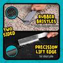 Chemical Guys Professional Rubber Pet Hair Removal Brush Multi Surface Detailing & Pet Hair Removal Tool for Cars, Trucks, SUVs, RVs & Home Removes Lint and Debris from Upholstery and Carpet