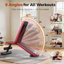 NICEPEOPLE Adjustable Weight Bench for Home Gym, 660LBS Capacity Workout Bench with 8 Backrests for Chest Shoulders Arms, Compact and Foldable Strength Bench for Small Space Apartment Room, XL