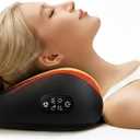 Shiatsu Neck Massager Pillow with Heat, 20 Nodes Deep Tissue Kneading Massage for Pain Relief, Back Shoulder Relaxation, Electric Cervical Support Pillow, Ideal Wellness Gift for Men Women