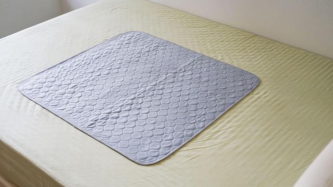Leakproof Bed Pads 2 Pack Soft-Brushed Absorbent Incontinence Bed Pee Underpads Washable Reusable 34X36 inches Fit Twin Bed Durable Waterproof Draw Sheet Mattress Protector