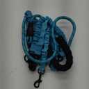 Dog Double Leashes,Rope Bungee Three Leash with Padded Handle Removable for 3 Dogs,Tangle-Free, Padded Handles, 360 Swivel Control (Blue, 5 Way)