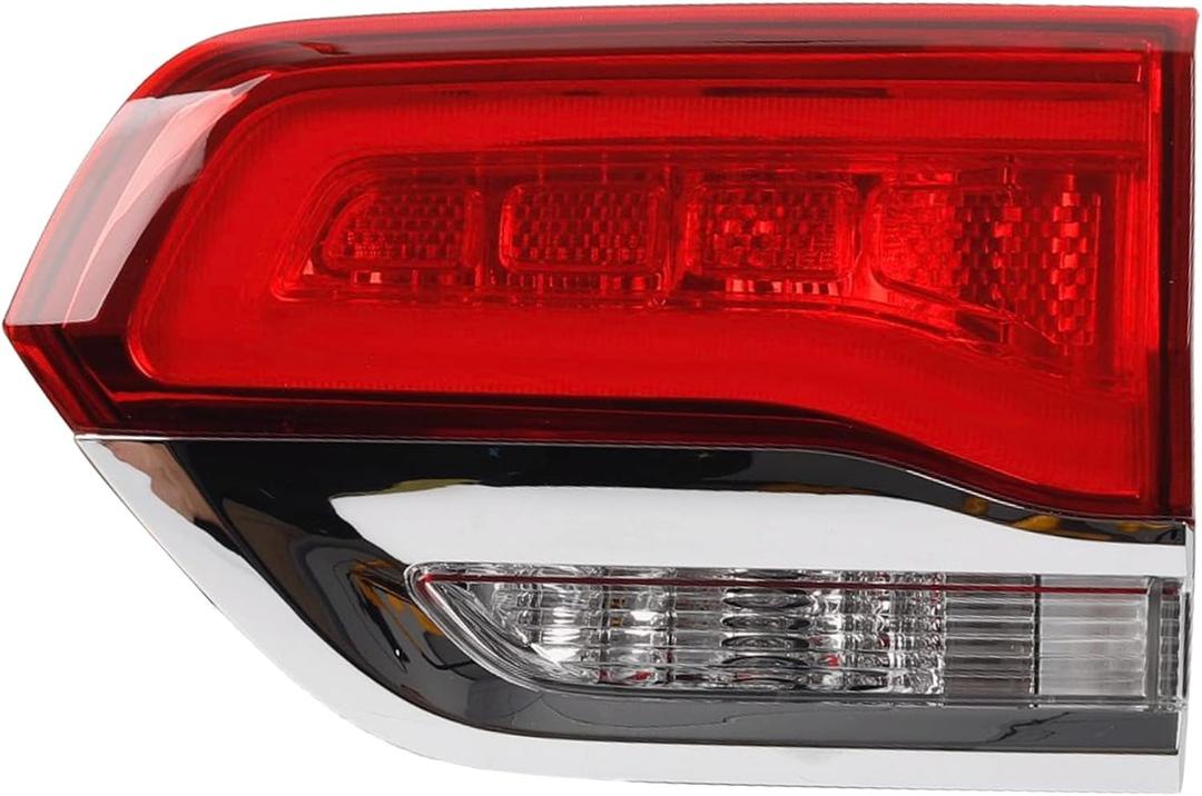 Dasbecan Right Passenger Side Inner Tail Light Assembly Compatible with 2014-2021 Jeep Grand Cherokee Laredo/Limited/Overland/Summit Replaces 68110046AB CH2803105 Taillight Halogen Type