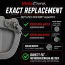 Sun Visor Right Passenger Side Compatible with Honda Civic 2006-2011 Atlas Gray Replaces 83230-SNA-A01ZA 83230-SNA-A01ZC - Sunshade with Vanity Mirror Dark Grey