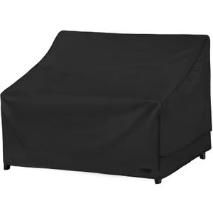 NettyPro Patio Sofa Cover Waterproof Heavy Duty Outdoor Couch Furniture 3 Seater Cover, 58" Wx 37" Dx 35" H, Black